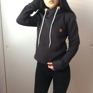 cowl neck hoodie